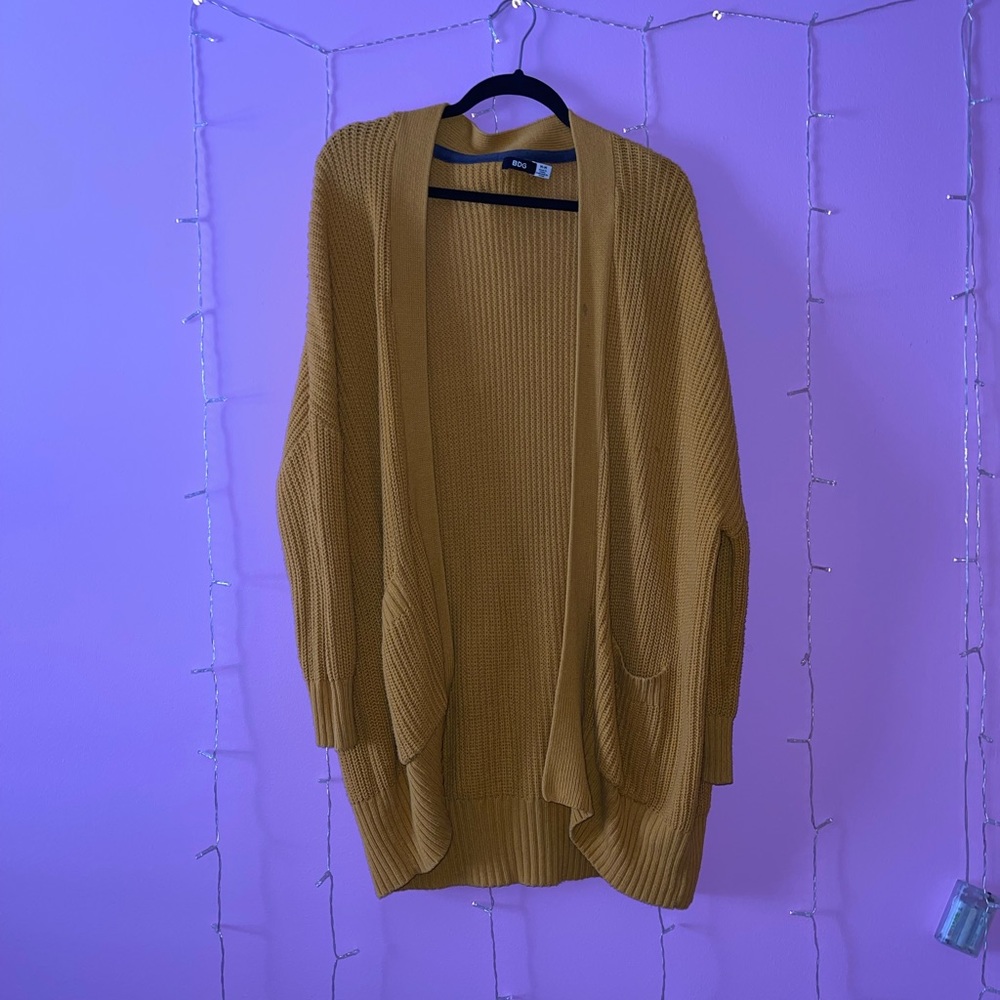 BDG Mustard Cardigan Size M